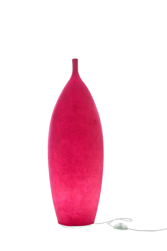 Lampada Da Pavimento Tank 2 In-Es Artdesign Collezione Luna Colore Magenta Dimensione 92 Cm Diam. 29 Cm